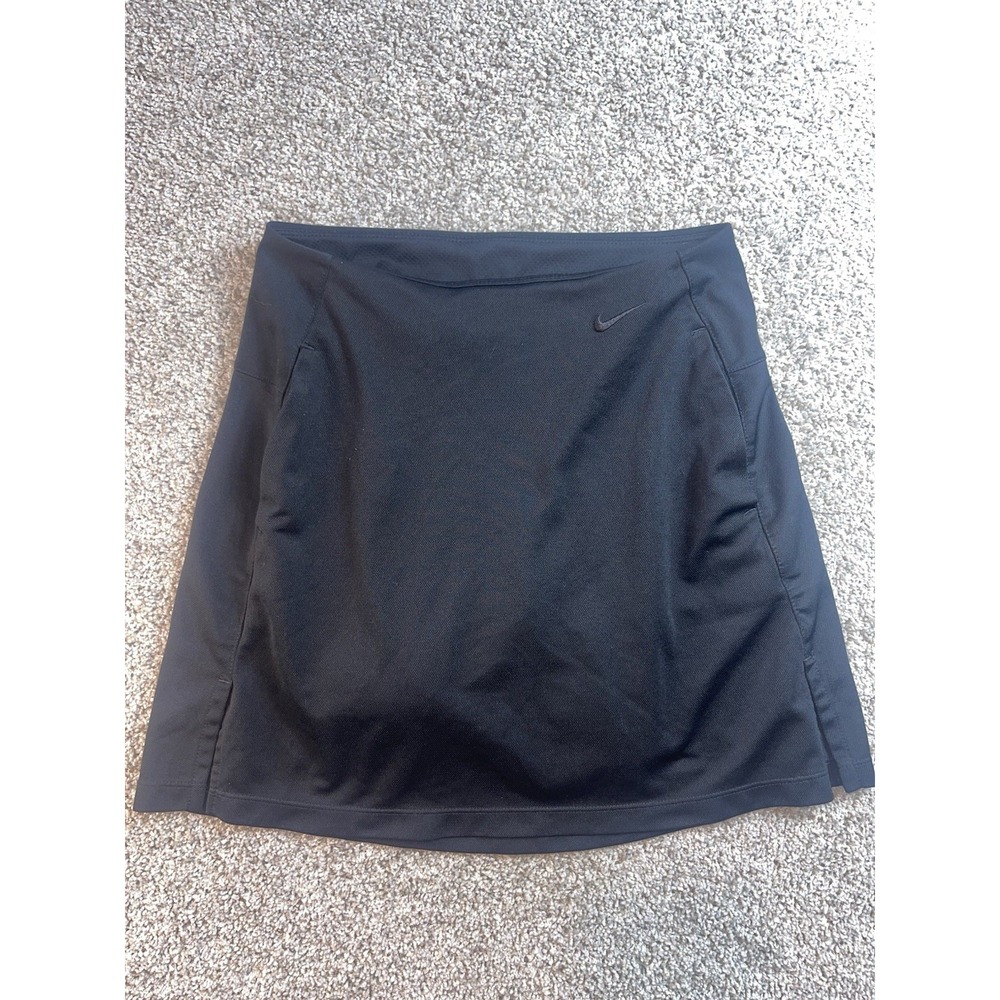 Nike Dri Fit Standard Fit Black Tennis Golf Skort Womens XS